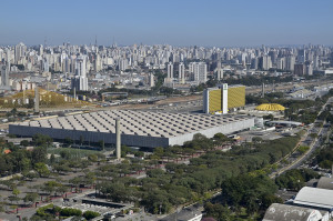 Vista aérea do Pavilhão de Exposições do Anhembi. Foto: Jose Cordeiro/ SPTuris.